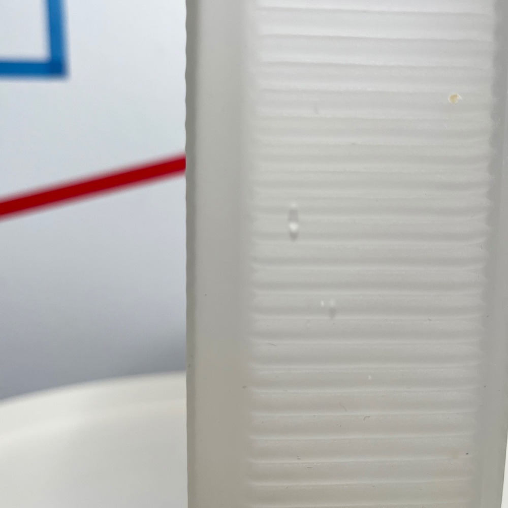 Rectangular Frosted Glass Vase - Picture 3 of 4